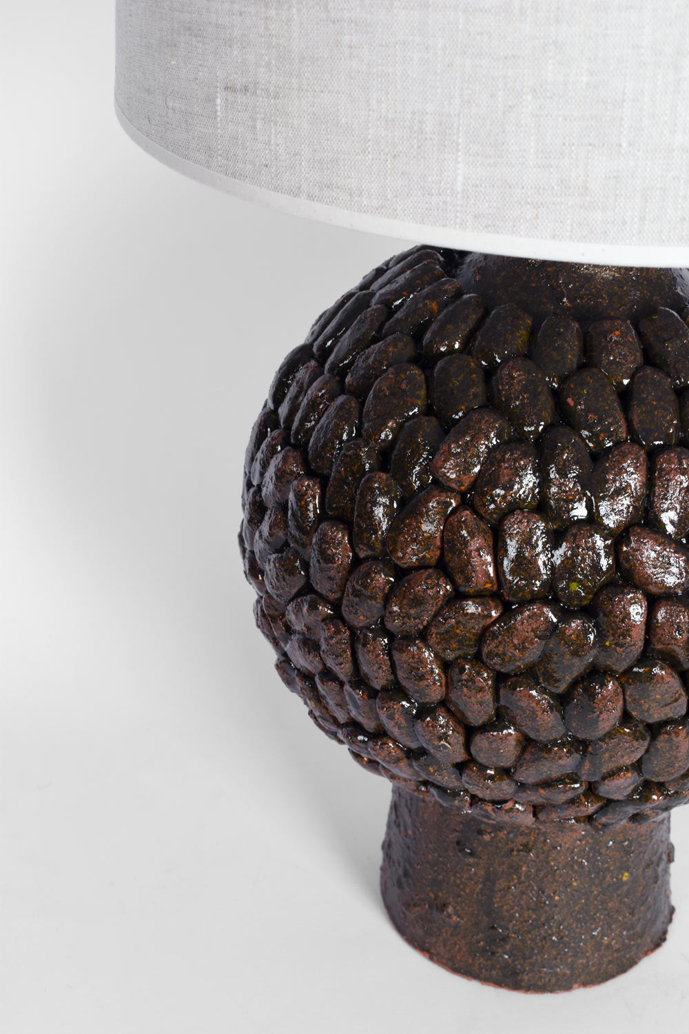 "Melides" 42cm brown lamp, Barracuda Edition.