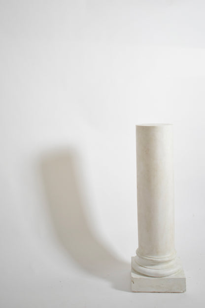 Pair of neoclassical plaster columns, 1930s.