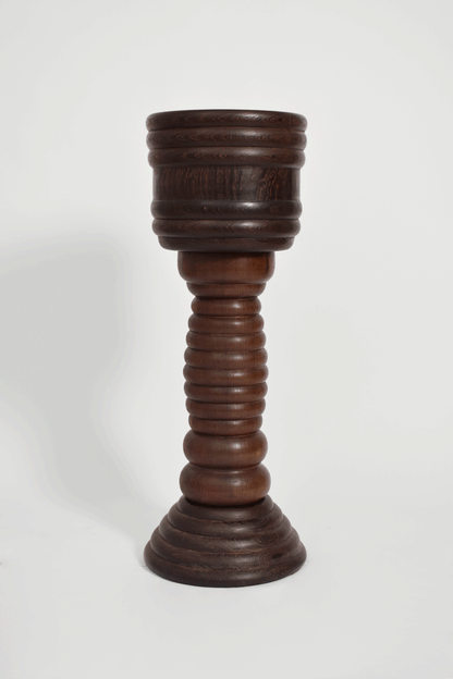 Wooden vase column, 1960s.