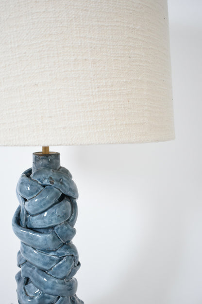 "Angkor" 42cm light blue lamp, Barracuda dition.