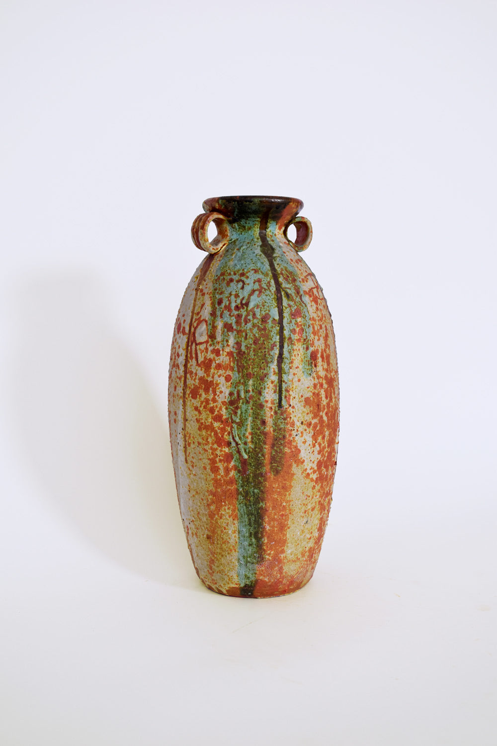 Ceramic vase with two handles, 1970s.