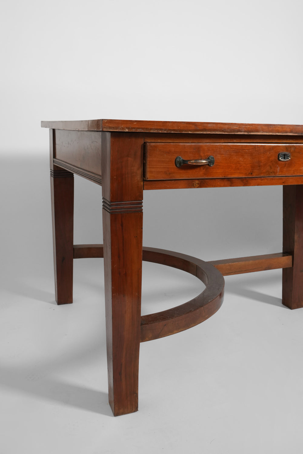 Wooden library table. Portugal, 1940s.