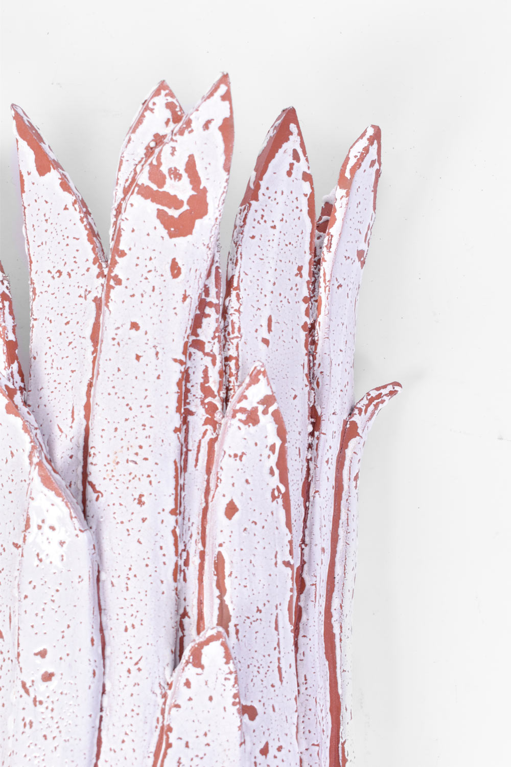 "Sintra" 40cm wall sconce white & terracotta, Barracuda edition.