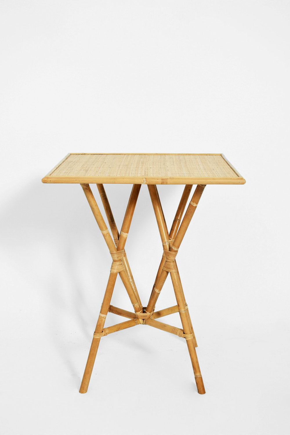 "Arrabida" 75cm natural rattan table, Barracuda Edition.