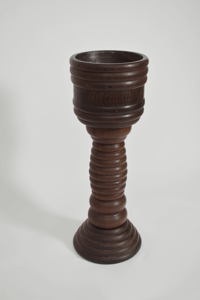 Wooden vase column, 1960s.