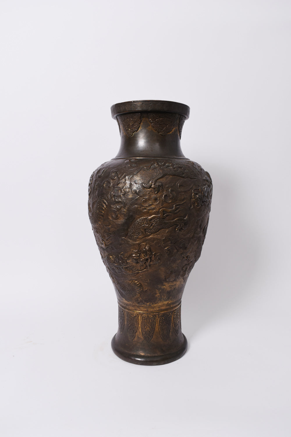 Large baluster Japanese copper vase, 1920s.