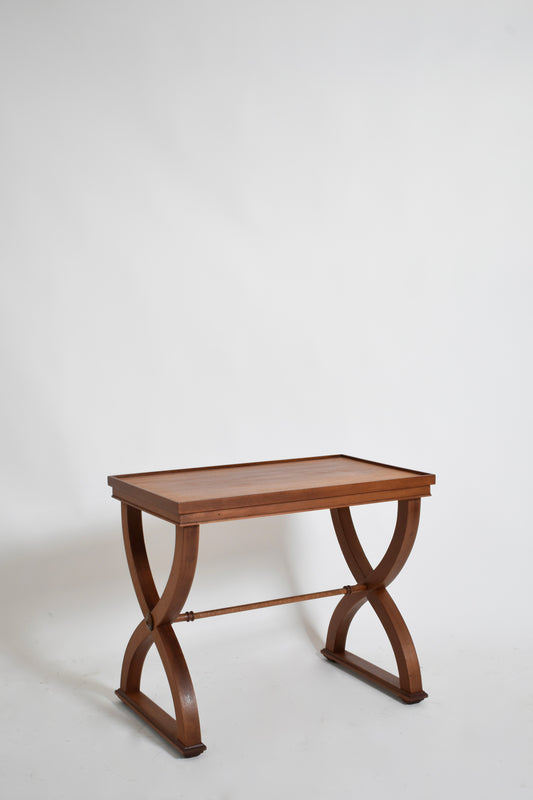 Curule neoclassical side table, 1940s.
