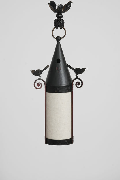 Jugendstil iron lantern, 1920s.