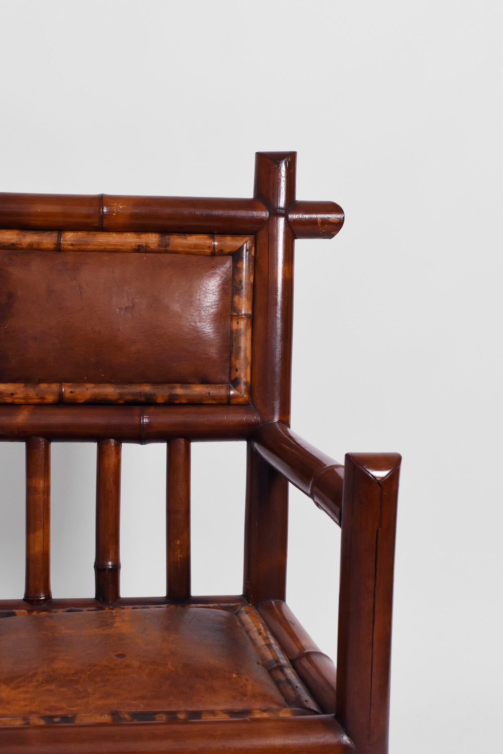 Colonial style faux bamboo armchair, 1920s.