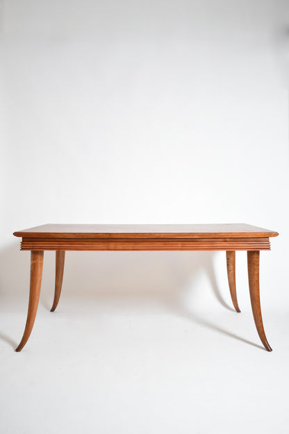 Etruscan style horns feet console dining table, 1960s.