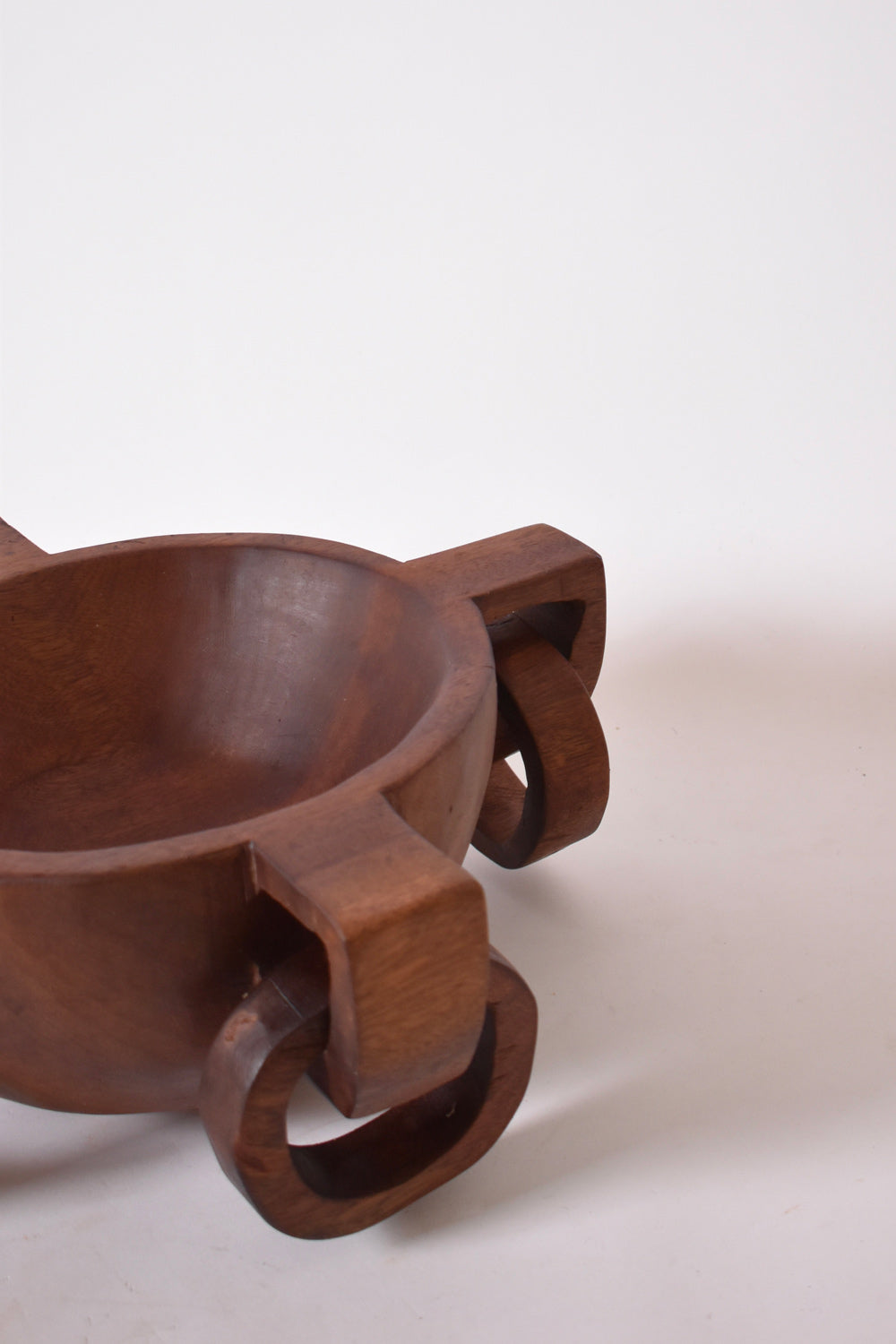 African work large bowl with handles, 1970s.