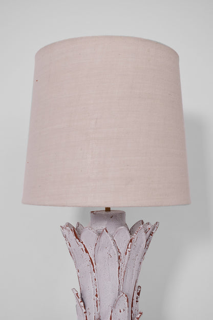 "Sintra" 43cm white terracotta lamp, Barracuda edition.