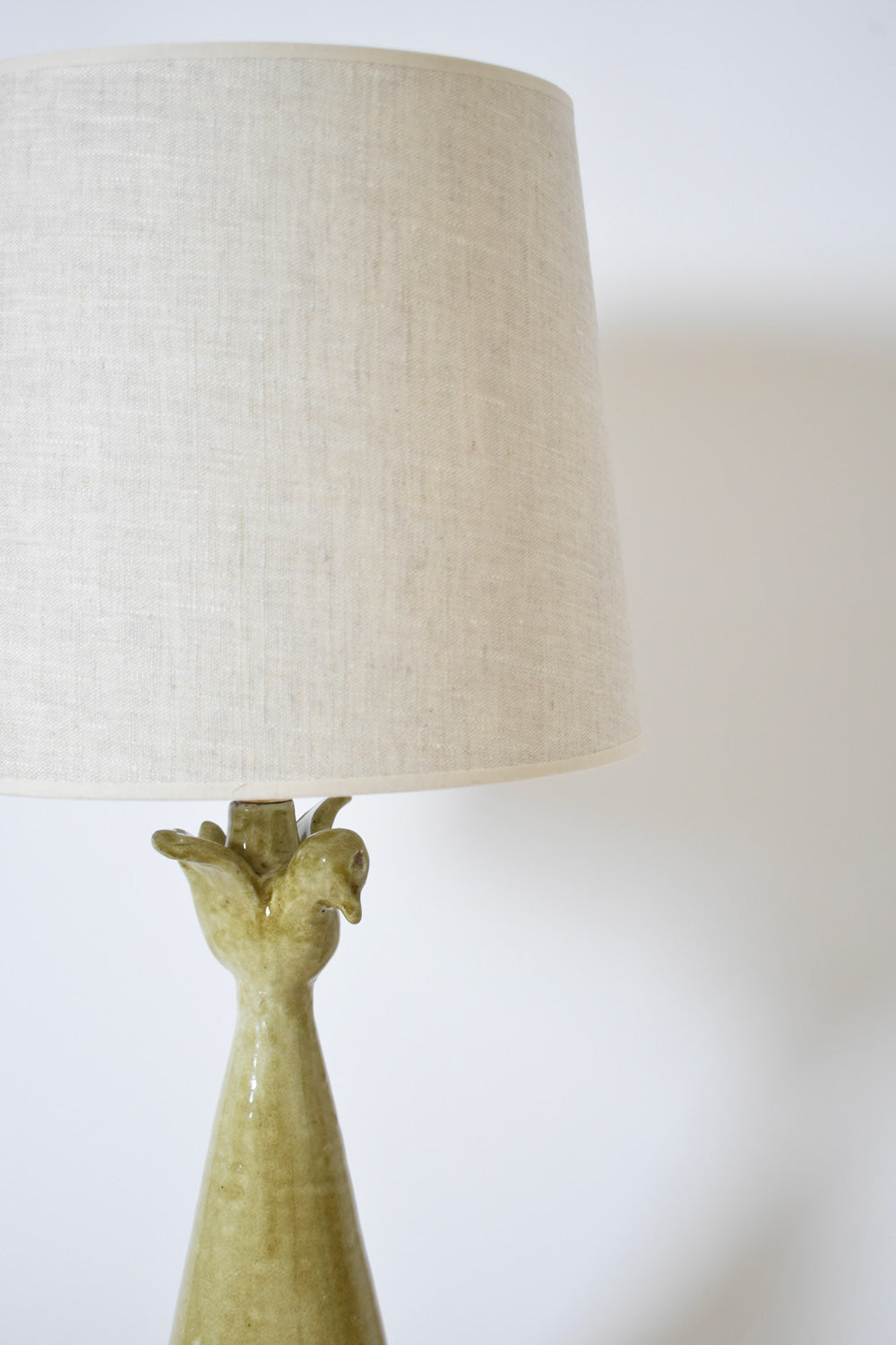 "Brejos" 39cm beige ceramic lamp, Barracuda Edition.