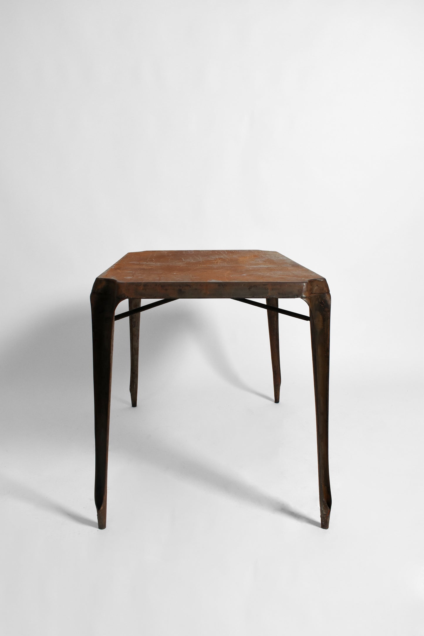 Rectangular table in iron, 1960s.