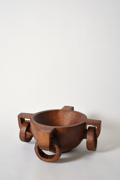 African work large bowl with handles, 1970s.