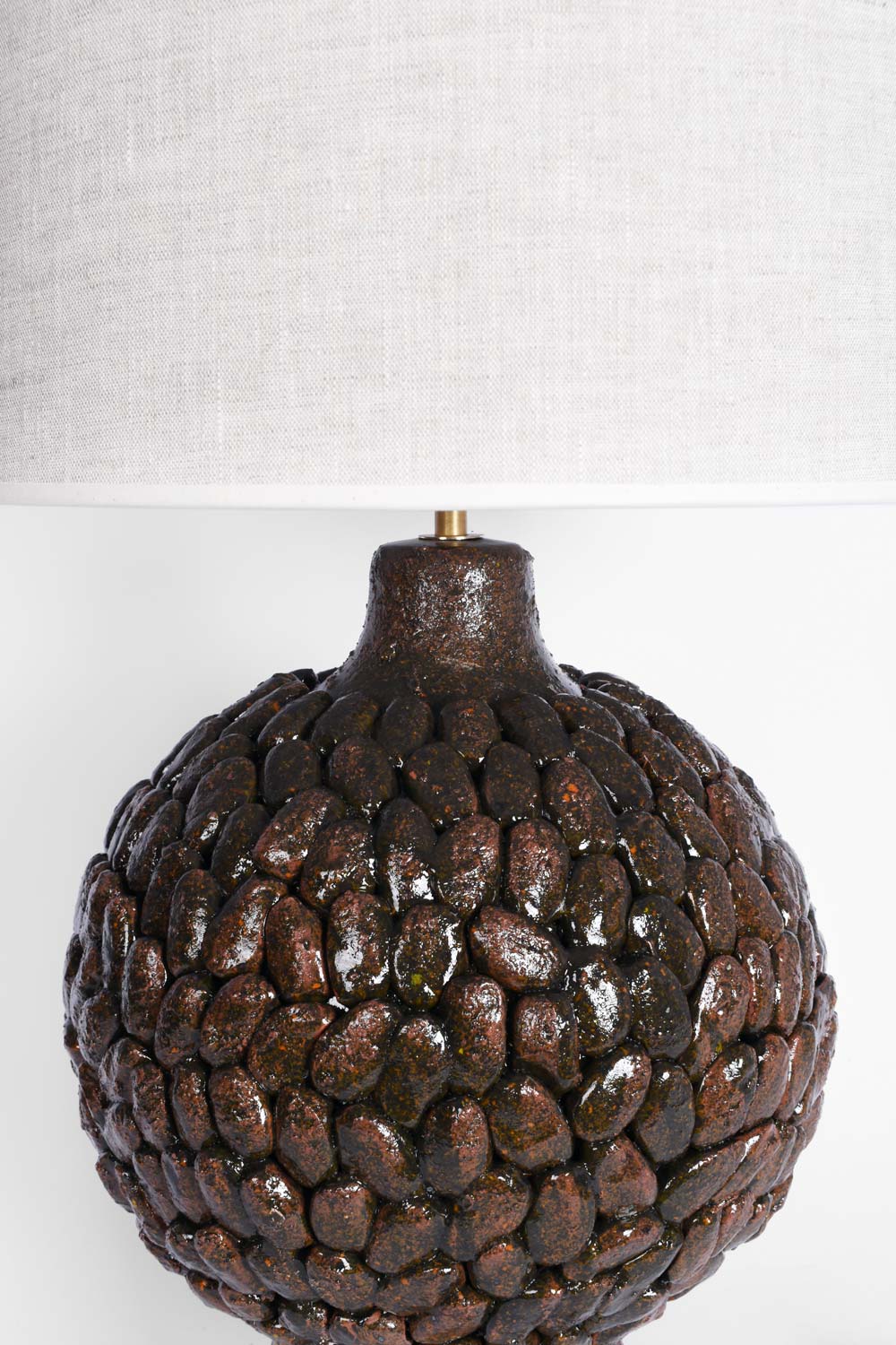 "Melides" 42cm brown lamp, Barracuda Edition.