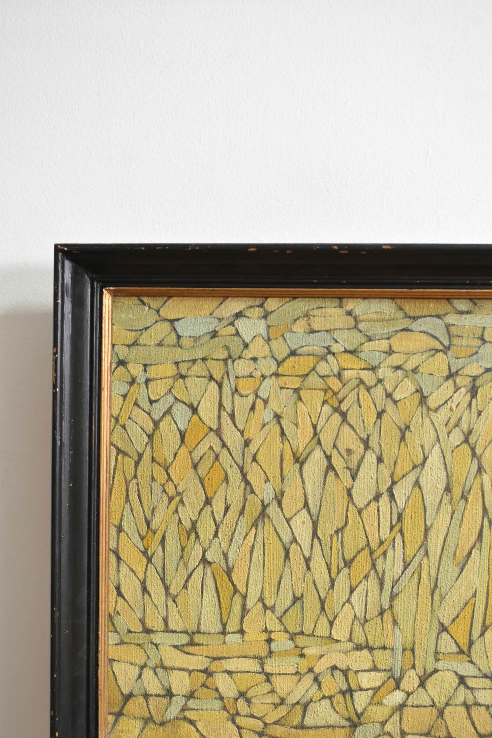 "Abstract Composition" oil on panel, 1960s.