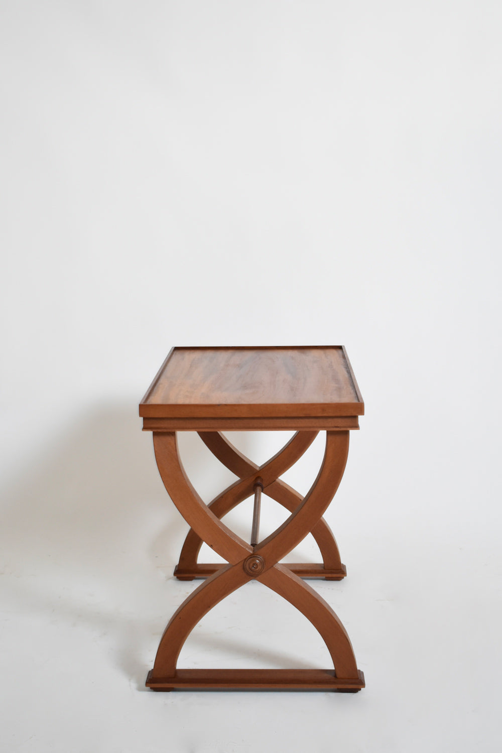 Curule neoclassical side table, 1940s.