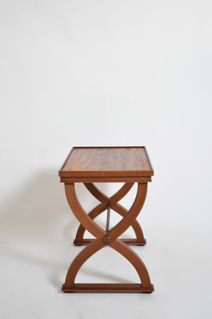 Curule neoclassical side table, 1940s.