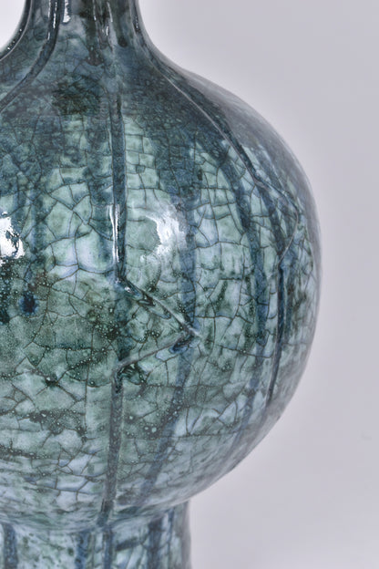 "Lanzarote" 42cm green & light blue lamp, Barracuda Edition.