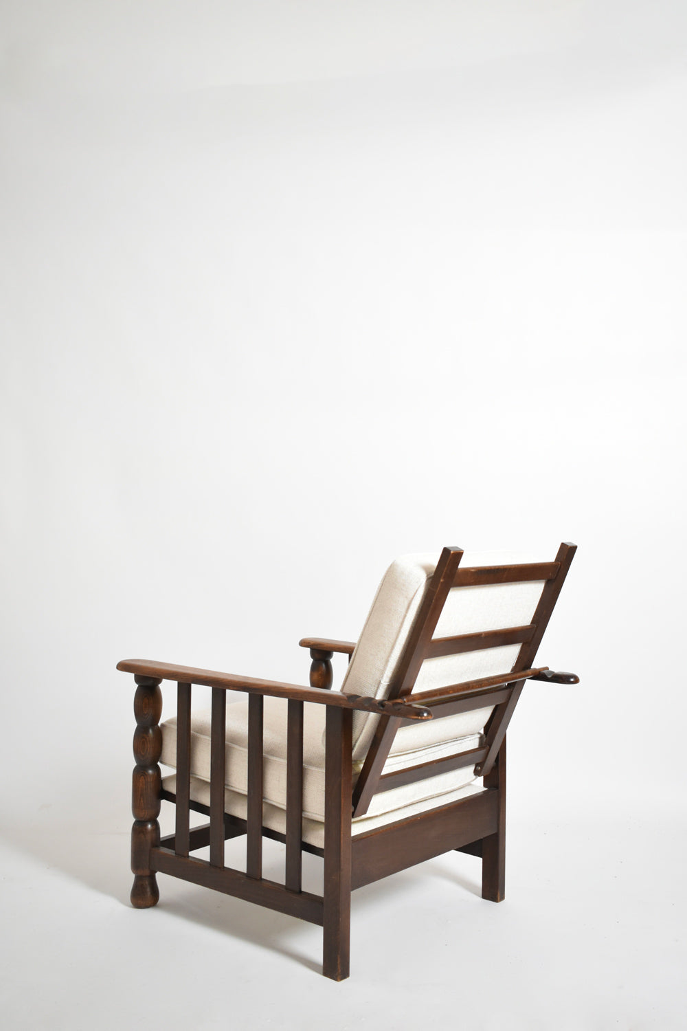 Dudouyt style oak armchair, 1940s.