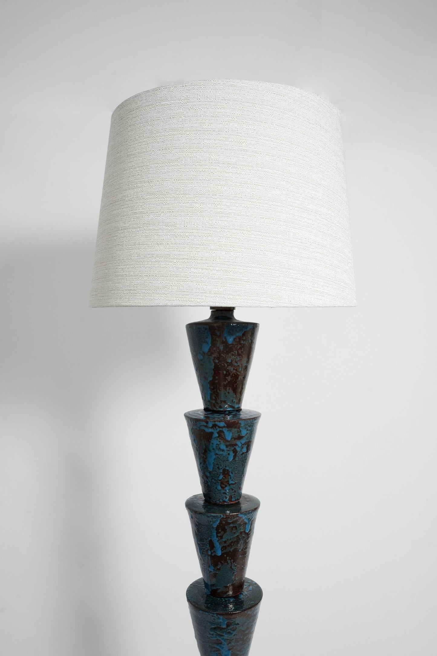 "Nizwa" blue and brown floor lamp, Barracuda edition.