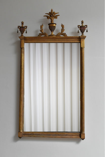 Directoire style gilded wooden mirror, 1910s.