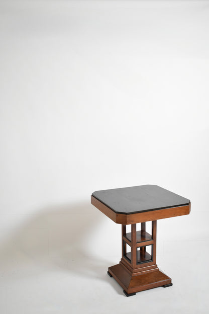 Amsterdam school pedestal table, 1920s.