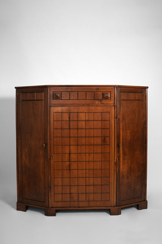 Oak cabinet, 1940s.