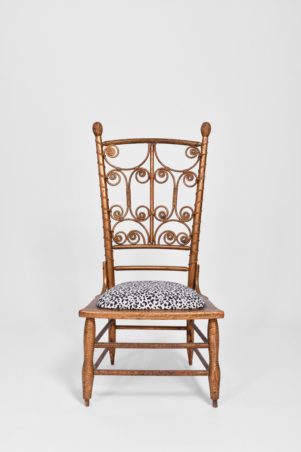 Gilded rattan chair, 19th c.