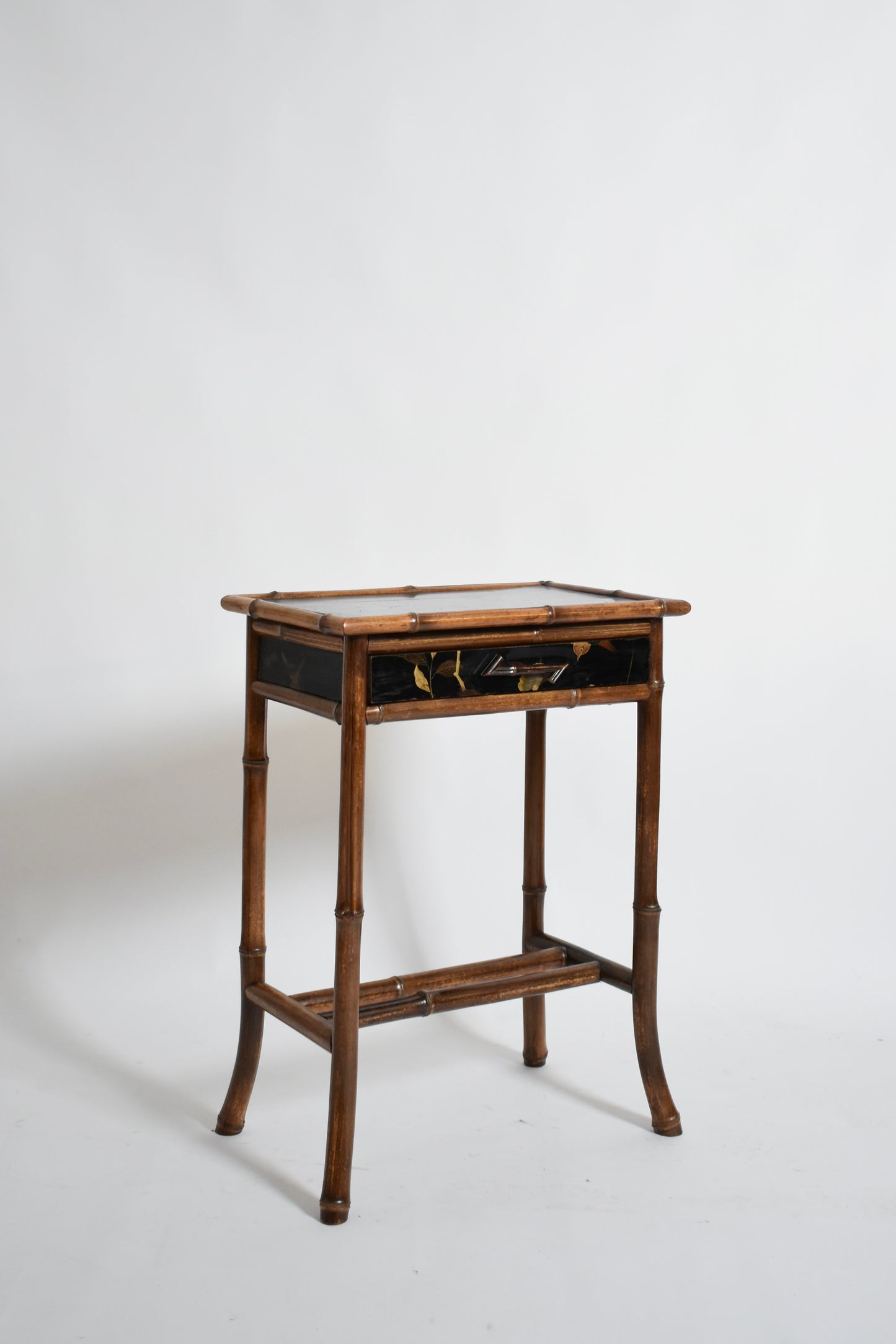 Chinese style bamboo bedsisde table, 1910s.