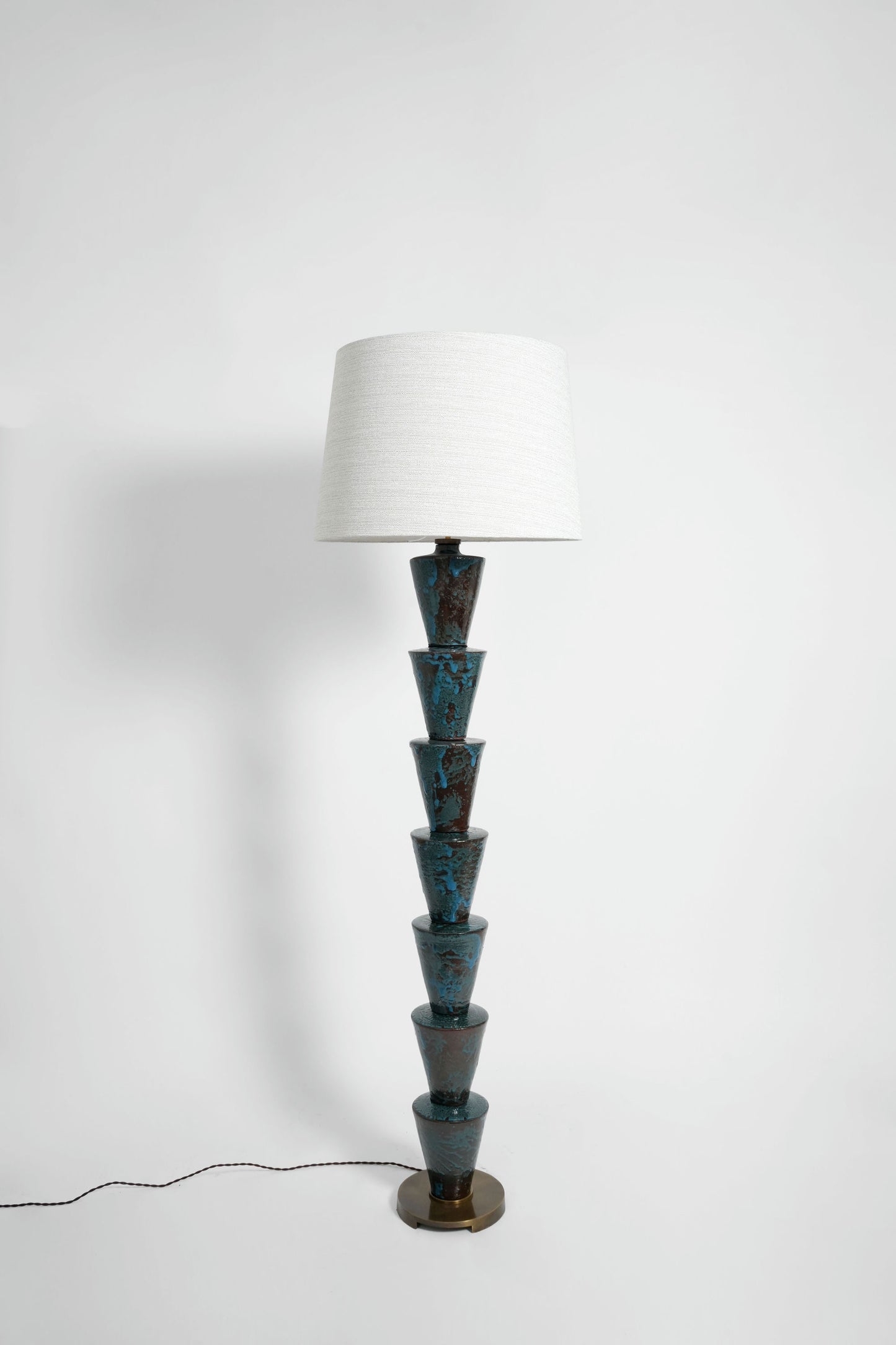 "Nizwa" blue and brown floor lamp, Barracuda edition.