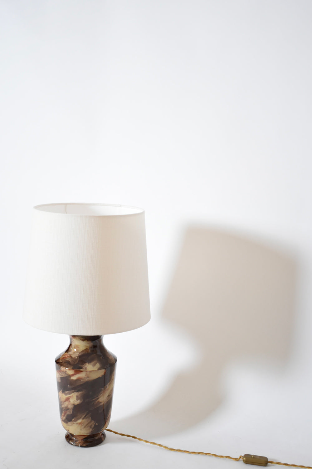 Caldas da Rainha ceramic table lamp, 1920s.