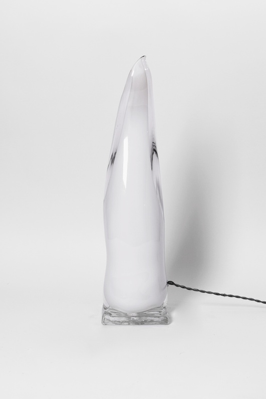 Murano glass flame lamp, 1970s.