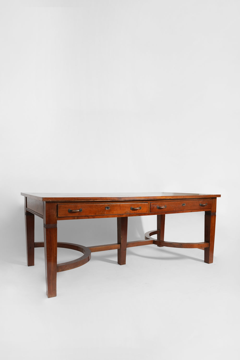 Wooden library table. Portugal, 1940s.