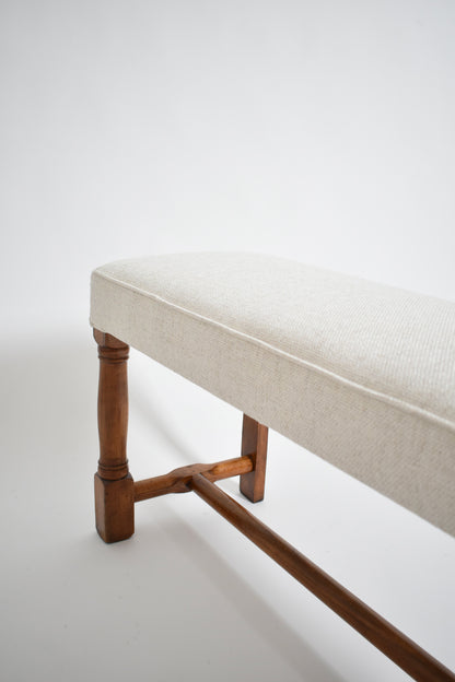 Beechwood piano stool, 1910s.