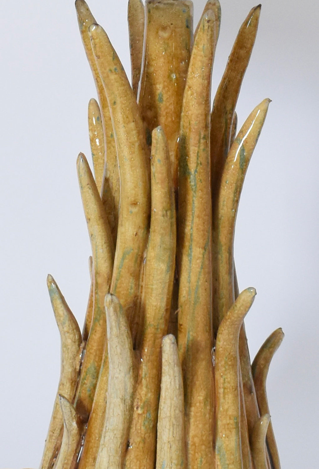 "Pico" 42cm beige ceramic lamp, Barracuda edition.