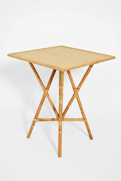"Arrabida" 75cm natural rattan table, Barracuda Edition.