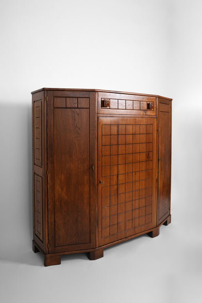 Oak cabinet, 1940s.