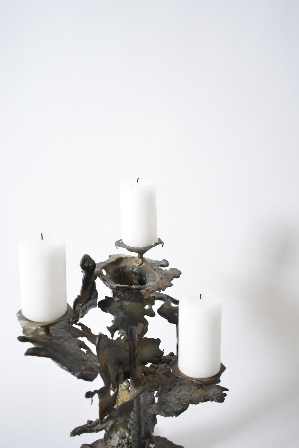 Brutalist candle holder, 1960s.