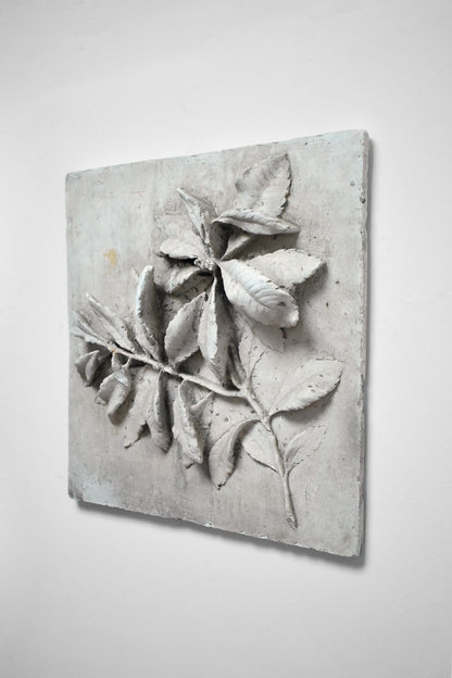 Low relief plaster with floral pattern, 1920s.