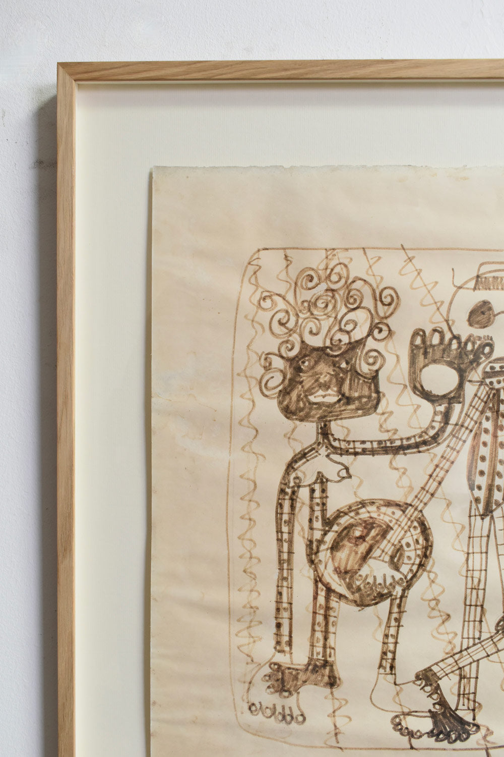 Saldanha da Gama drawing on paper, 1960s.