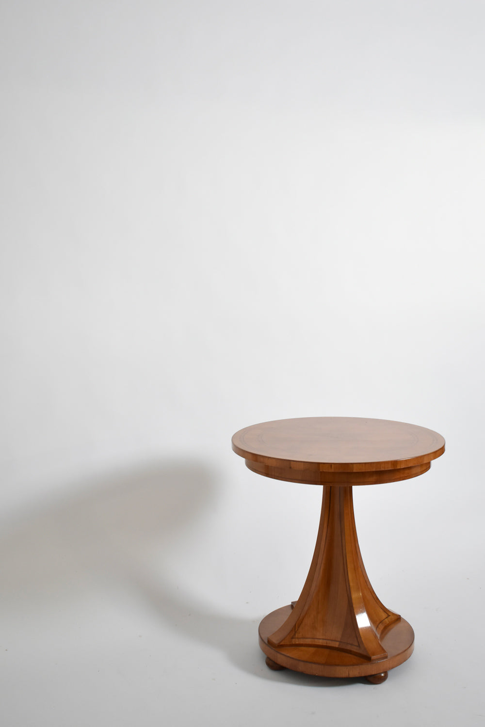 Biedermeier style pedestal table, XIXth c.