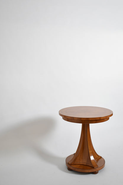 Biedermeier style pedestal table, XIXth c.