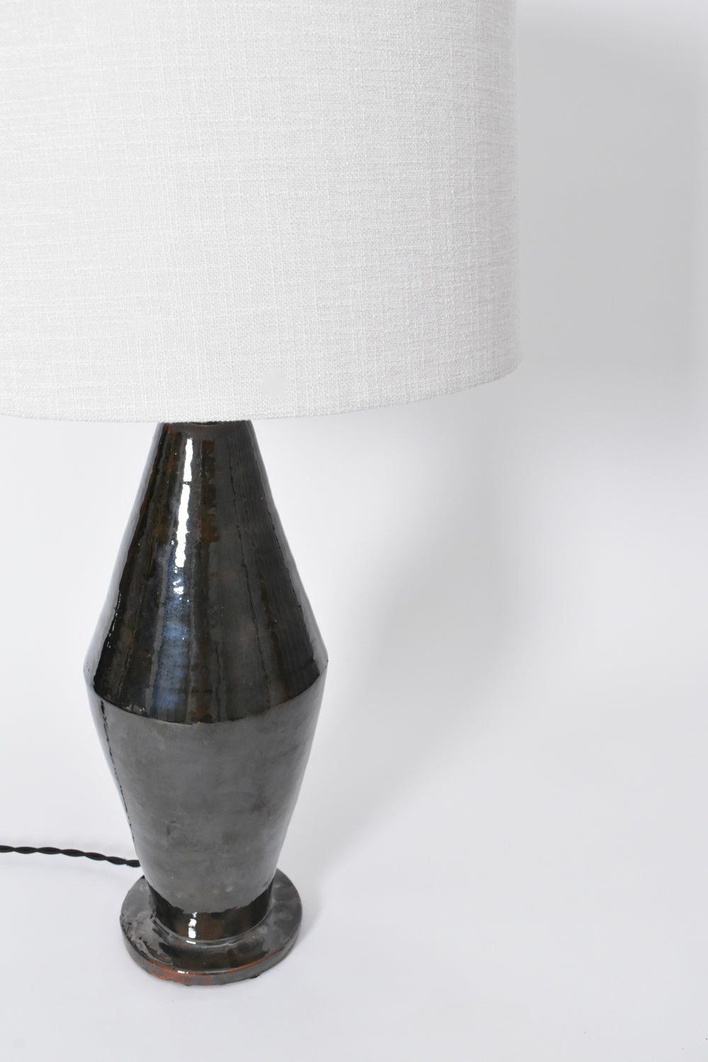 "Arrabida" 40cm dark green table lamp, Barracuda dition.