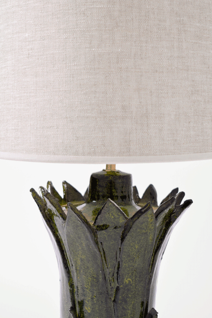 "Sintra" 32cm small green table lamp, Barracuda edition.