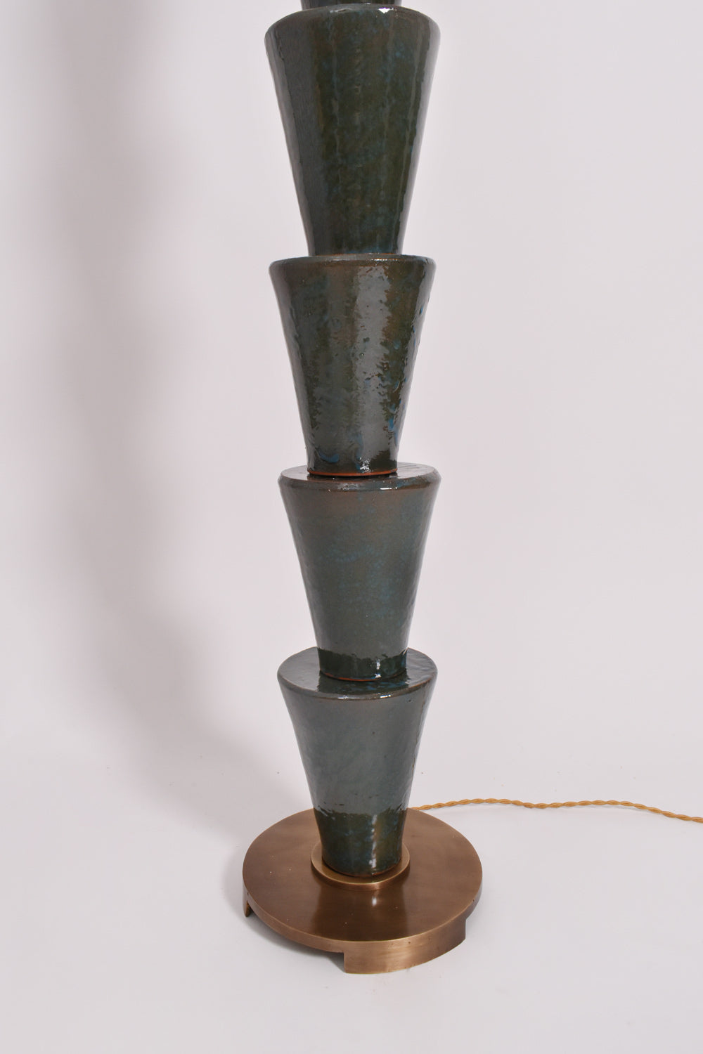 "Nizwa" blue and green ceramic floor lamp.