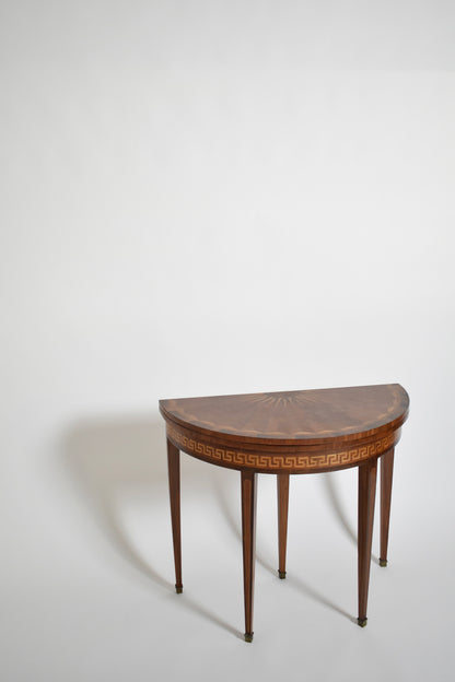 Half moon console table, XIXth c.