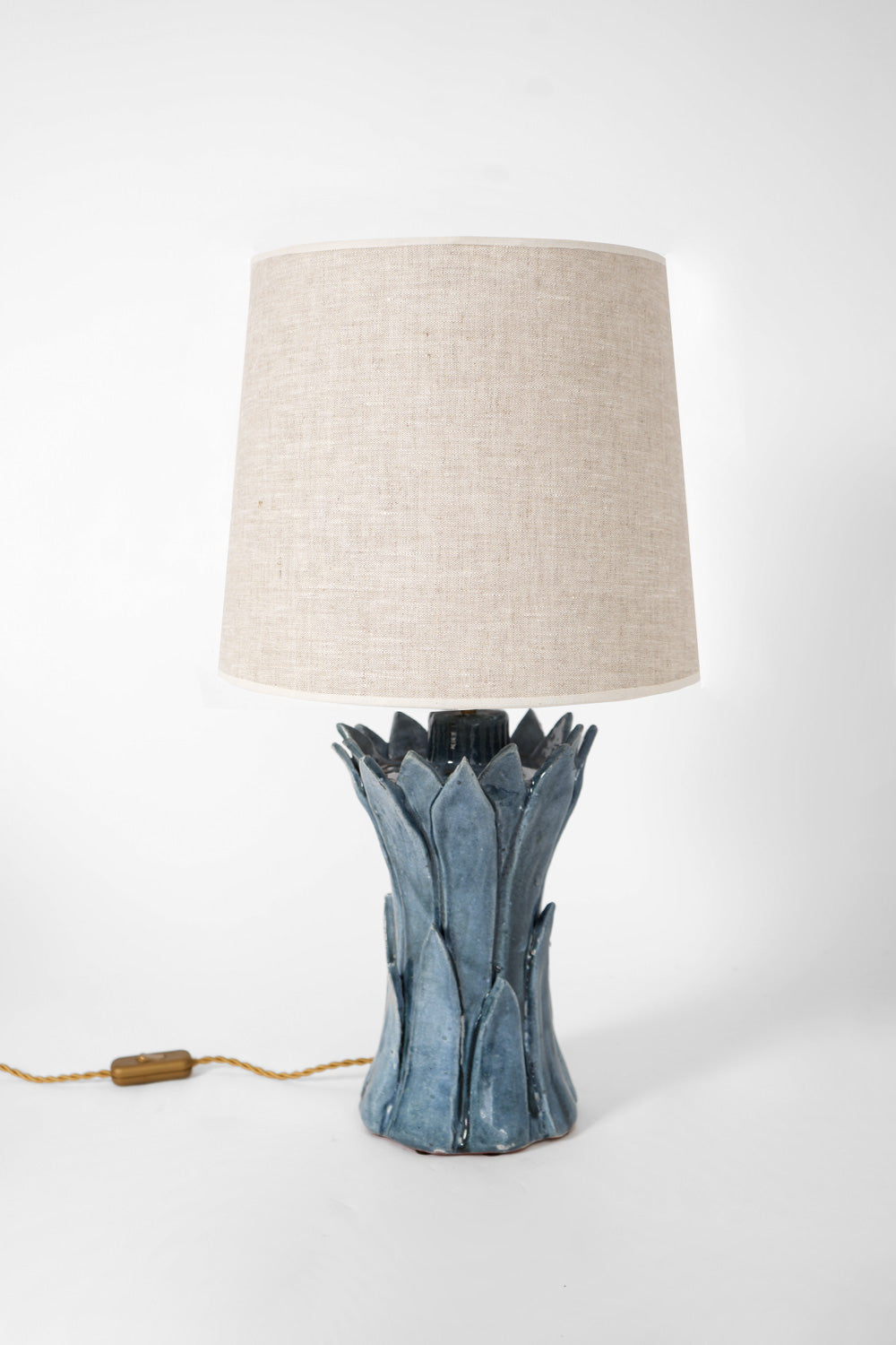 "Sintra" 30cm light blue & green table lamp. Barracuda edition.