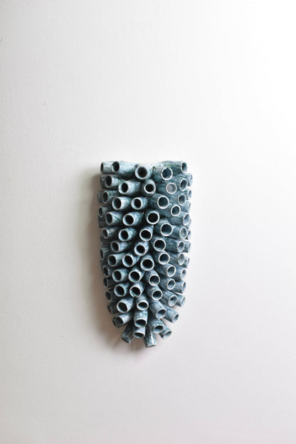 "Belize" 34cm light blue wall sconce lamp, Barracuda Edition.